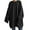 Black, variant on ZANZEA Women Full Sleeve Solid Color Holiday Hooded Sweatshirts Blouse Tops