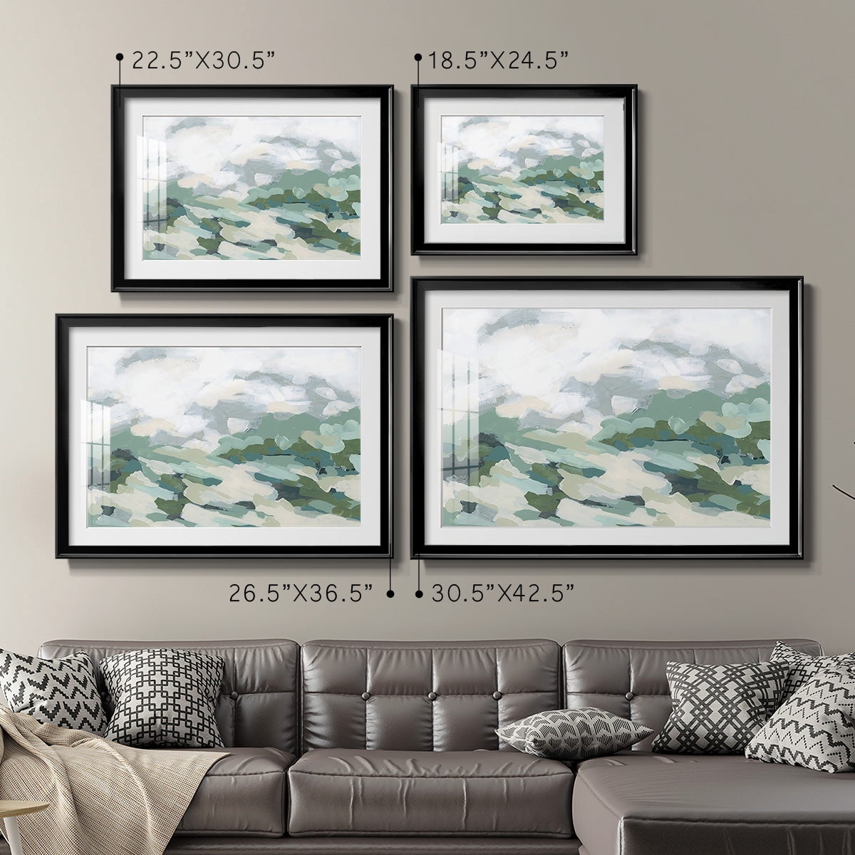 Verdant Hillside I Premium Framed Print - Ready to Hang