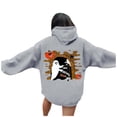 thumbnail image 1 of WEAIXIMIUNG Robe Chandail en Molleton Grande Taille 3X Sweat à Capuche Imprimé Lettre pour Femmes Manches Longues avec Poches, 1 of 7