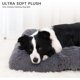 thumbnail image 2 of Medium Dog Bed Washable Dog Crate Mattress Calming Fluffy Anti Anxiety Dog Beds Deluxe Plush Dog Mat with Anti-Slip Bottom, Dark Grey, 75x50x7cm, 2 of 5
