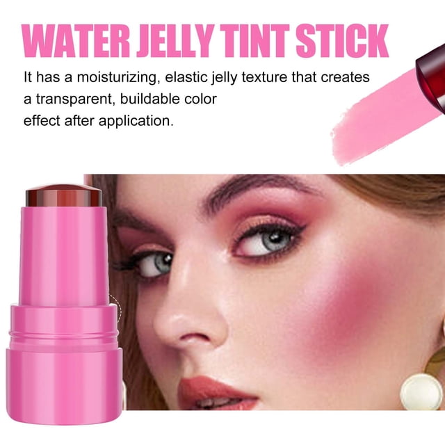 Mareep Blush Creamy Cheek Color Cheek Tint Cheek RougeMulti Functional Powder Blusher Lip Gloss Stick Two In One Super Color and Tender 5g