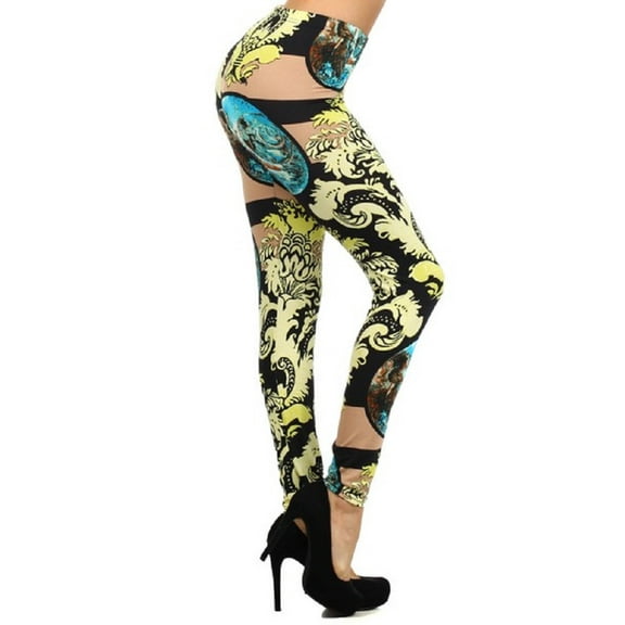 2Chique Boutique Women's Majestic Earth Printed Leggings
