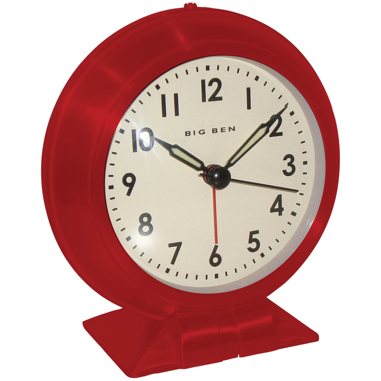 Westclox 90010RCN Red Metal Alarm Clock 1952 Classic Big Ben Design ...