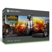 Microsoft Xbox One X 1TB PUBG Bundle with Wireless Controller and Xbox Game Pass Live Gold Trial - Native 4K HDR - Enhanced by Scorpio CPU - Black