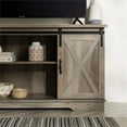 thumbnail image 6 of Pemberly Row Farmhouse Wood Sliding Door TV Console for TVs up to 58" in Gray, 6 of 11