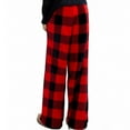 thumbnail image 7 of HAiming Womens Fleece Plaid Wide Leg Pants Plus Size Casual Winter Warm Soft Comfy Elastic Waist Loungewear, 7 of 7