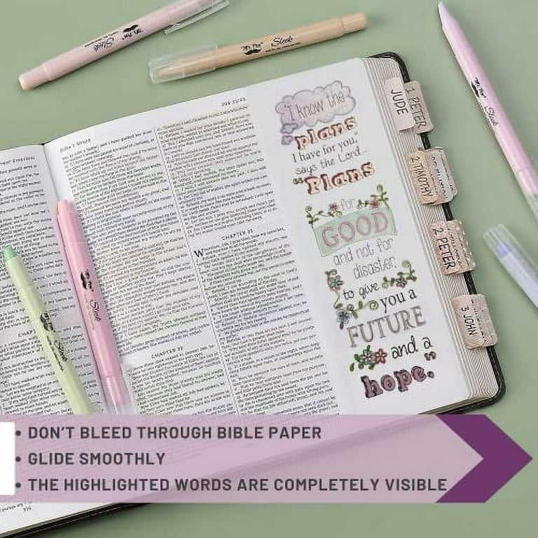 Mr. Pen No Bleed Gel Highlighter, Bible Highlighters, Assorted