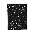 thumbnail image 7 of DouZhe Ultra-Soft Micro Fleece Lightweight Flannel Bed Blanket, Night Stars Moon Print Cozy Warm Throw Blankets, 80"x60", 7 of 7