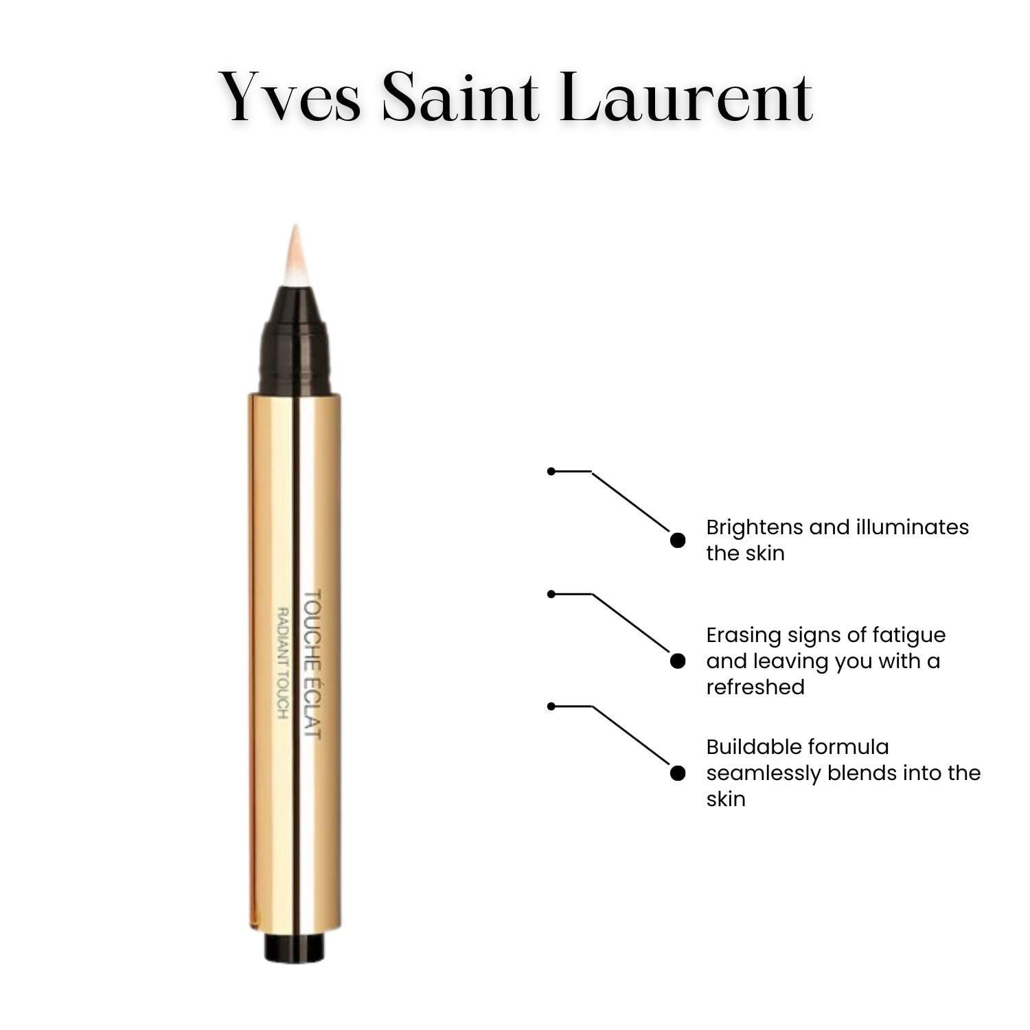 Yves Saint Laurent Radiant Touch/ Touche Eclat Set (1x Radiant Touch, 1x  Mini Luxurious Mascara) a Argentina. CosmoStore Argentina