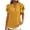 Yellow, variant on Womens Fashion Summer Tops 2025 Plus Size Short Sleeve V Neck Sexy Casual Tops Regular Blouse Tops