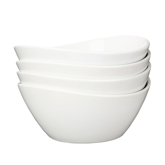 Serving Bowls Set of 4,Chip & Crack Resistant Dinnerware Bowls for Soup,Ramen,Cereal and More,8" 42-oz Porcelain Bowls for Kitchen,Deep Bowl for Salad,Dishwasher & Microwave Safe,Easy Clean