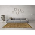 thumbnail image 3 of Ahgly Company Indoor Round Abstract Orange Modern Area Rugs, 3' Round, 3 of 4