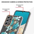 thumbnail image 3 of Allytech Samsung A53 5G Phone Case, Galaxy A53 5G Case, Clear Transparent Soft TPU Rubber Anti-scratch Military Grade Protective Shockproof Case Shell - Green Flower, 3 of 5