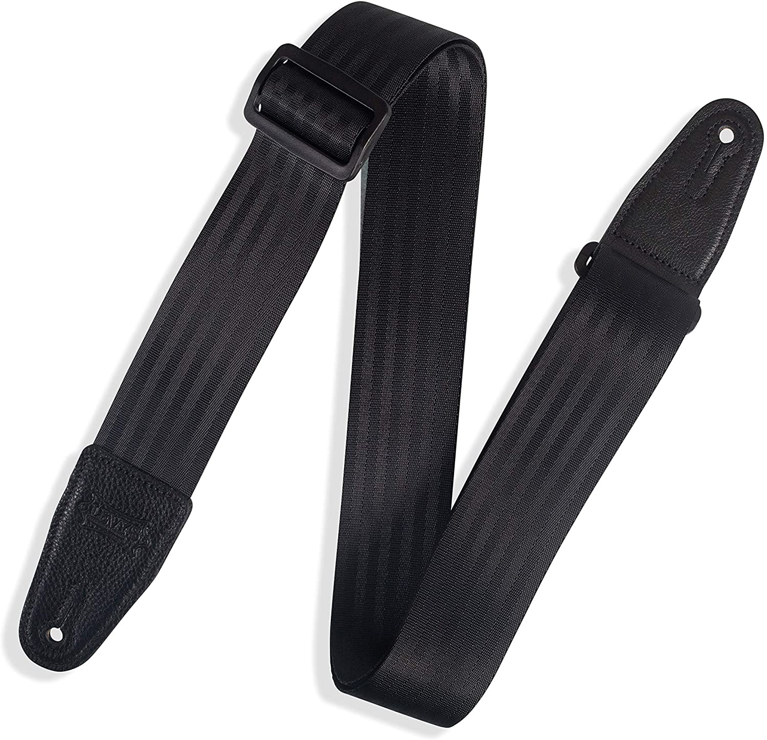 Levy's Leathers 2" Wide Black Seatbelt Guitar Strap (M8SBBLK