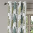 thumbnail image 3 of Ambesonne Grommet Curtain, , 50"x72", Khaki White and Hunter Green, 3 of 5