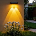 thumbnail image 7 of Shipiny Solar Outdoor RGB Wall Lights, Waterproof LED Color Changing Lights, Multicolor Spotlights For Garden Patio Fence Pathways Steps Holiday Decor, Black, 7 of 7