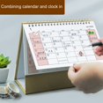 thumbnail image 3 of WNFJR 2025 Standing Desk Calendars Small Stand Up Desk Calendar 2025 Wirebound Table Standup Simple Design Monthly Scheduler, 3 of 4