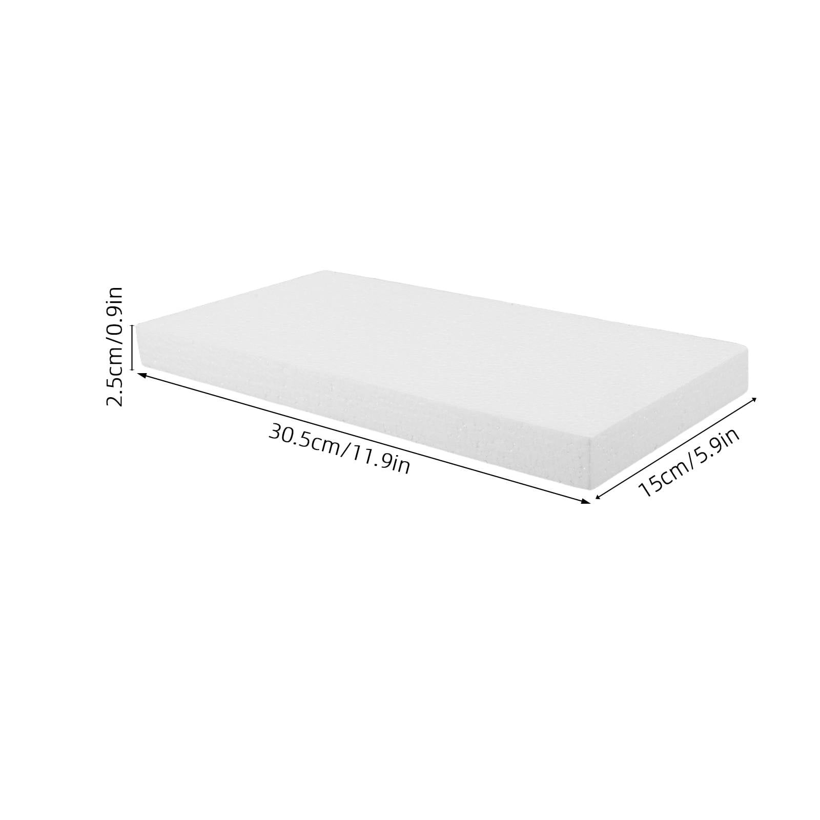 ETHZZLE 10Pcs White Foam Blocks Lightweight Polystyrene Foam for DIY Art Sculpting Floral Centerpieces and Crafts