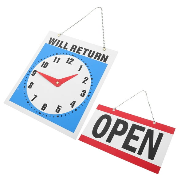 WRISTBIQUE Office Signs for Business Door Sign Assorted Color 2Pcs PVC