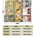 thumbnail image 3 of Personalised Photo Blanket Customized Throw Blankets with Picture Names Text for Lovers Family Birthday Gifts for Adults Baby Boys Girls Pet 2 Collage Images,60x50 inch (150x125cm), 3 of 6