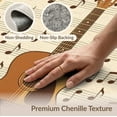 thumbnail image 6 of ODIKA Print Music Notes Retro Vintage Border Acoustic Motif Guitar Flowing Dynamic for Bedroom, Nursery, RV, Pet Friendly & Kids Safe Bedside, 6 of 7
