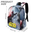 thumbnail image 3 of La Guerra de las Galaxias-theme Backpack, Campus style schoolbag Bookbag with Adjustable Shoulder Straps And Large Zip Compartment, Unisex Travel Bags.42x30x15cm, 3 of 6