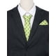 thumbnail image 5 of Conjuntos de corbatas para hombres INSPIRE CHIC, corbatas de lunares con pañuelo a juego para bodas y negocios, verde pera, 5 of 5