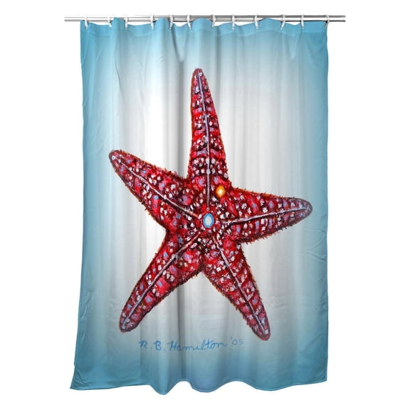 Betsy Drake Interiors Dick's Starfish Shower Curtain