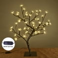 thumbnail image 2 of LIGHTSHARE 18 Inch Cherry Blossom Bonsai Tree, 48 LED Lights, 24V UL Listed Adapter Included, Metal Base, Warm White Lights, Ideal as Night Lights, Home Gift Idea, 2 of 6