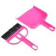 thumbnail image 2 of KAKOWELY hand broom with pan Mini Hand Broom And Dustpan Set Cute Little Hand Mini Broom And Dustpan Set,Small Dust Pan Mini For Tabletop Keyboards Pet Cages Rosy, 2 of 5