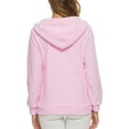 thumbnail image 6 of Gomelly Women Cardigans Solid Color Hoodies Plain Sweatshirt Ladies Leisure Fall Sherpa Hoodie Long Sleeve Fleece Fuzzy Sweatshirts Pink 3XL, 6 of 8