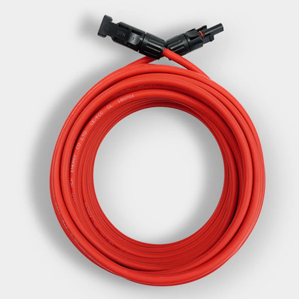 1M Solar Pv Panel Extension Cable Sae Photovoltaic Connector Wire 10Awg