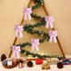thumbnail image 5 of Adornos navideños, adornos navideños, regalos navideños, lazo de copo de nieve navideño, decoración navideña, lazo colorido, lazo de poliéster., 5 of 6