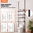 thumbnail image 2 of VEVOR Over the Toilet Storage 4-Tier Bathroom Shelf Rack Space Saver Organizer, 2 of 9