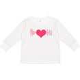 thumbnail image 3 of Inktastic heart monitor Valentines Day Boys or Girls Long Sleeve Toddler T-Shirt, 3 of 5