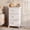 White, variant on edx Rolling Nightstand with Wheels, 3 Drawer Fabric Storage for Bedroom, Entryway, Closets, Office, White