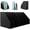 2Pcs Black (3 Compartments), variant on SAYEEC 1Pcs Collapsible Plastic Magazine File Holder Vertical Binder Storage Organizer for Desk Sturdy Upright Desktop Magazine Organizer Folder Rack for Office School Home (3 Compartments, Gray)