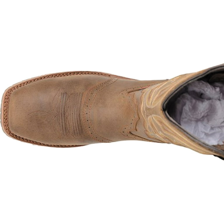 Men s Double H Jeyden Cowboy Boot DH4124 Buff Tan Crazyhorse