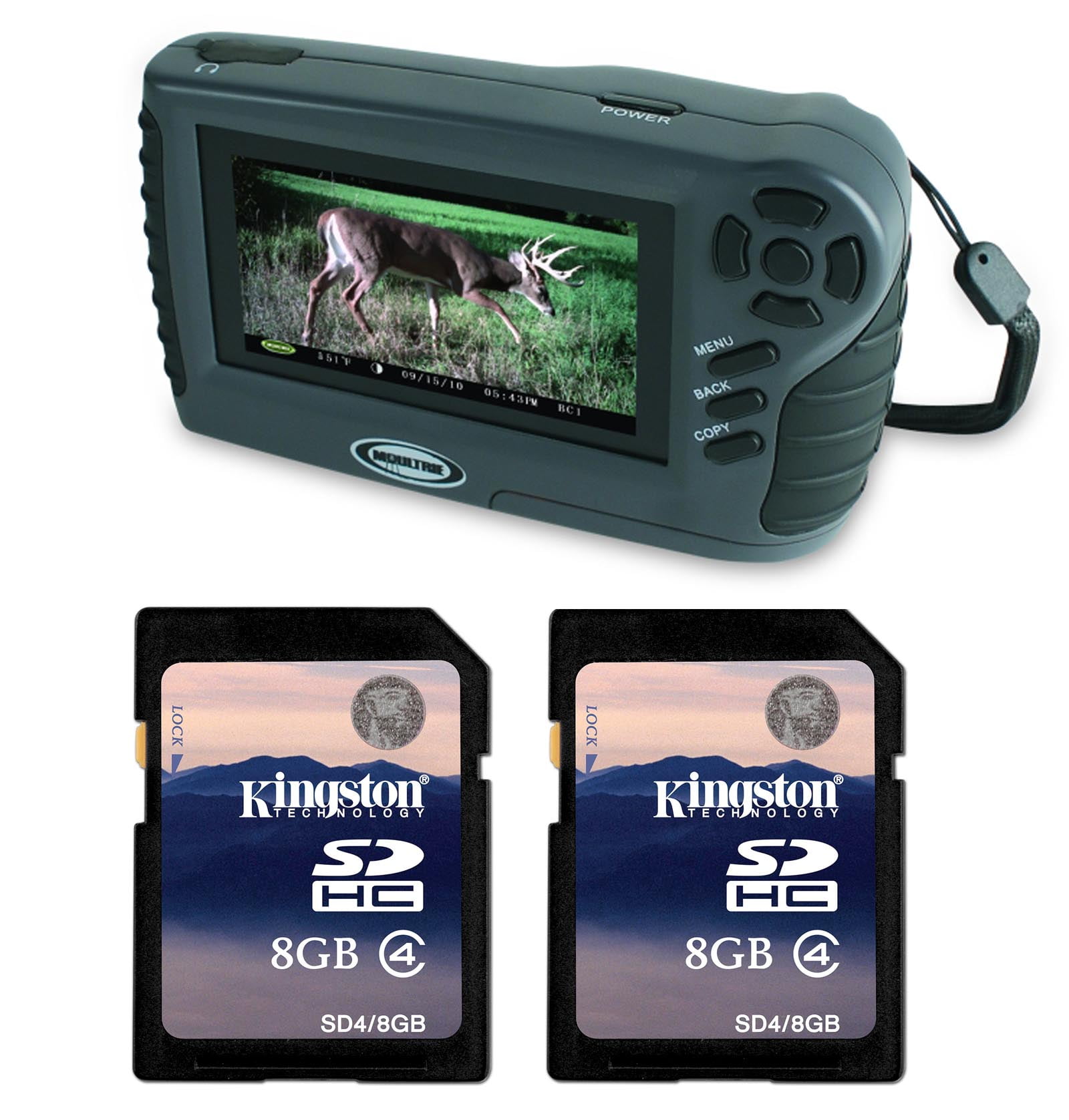 MOULTRIE VWR11 Game Camera 4.3" HandHeld Picture & Video Viewer + 2