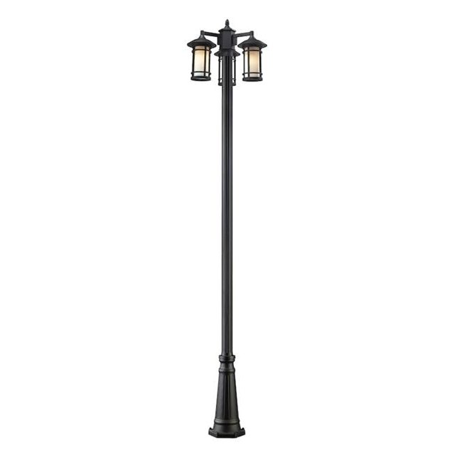 Poste Extérieur Noir Bois de 24 x 100 Po