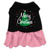 Christmas Pet Dog Cat Dress Screen Printed, "Scribble Merry Christmas"