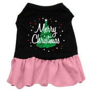 Christmas Pet Dog Cat Dress Screen Printed, "Scribble Merry Christmas"
