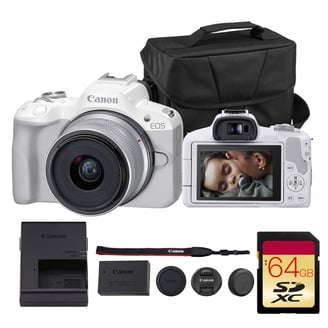 Canon EOS M10 Mirrorless Digital Camera with 15-45mm Lens (Black