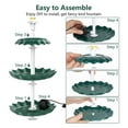 thumbnail image 3 of 3 Tiered Bird Bath With 2.5W Solar Fountain Pump, DIY Solar Fountain Detachable And Suitable For Bird Bath, Garden Decoration, 3 of 7