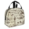 thumbnail image 2 of Vsdgher Wild West Desert With Cowboys Lunch Bag, Lunch Box for Women Adult Men, Lunch Tote Insulated Cooler Lunch Container for Work/Office/Picnic/Travel, 2 of 8