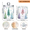 thumbnail image 3 of Dreamy Watercolor Christmas Trees with Stars Translucent Plastic Cans Storage Canisters with Lid Set of 2, 3 of 7