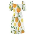 thumbnail image 5 of Lemons and oranges Sleeveless Dress summer women's dress 2024 summer dresses womens 2024, 5 of 6