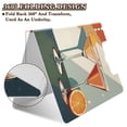 thumbnail image 2 of FORMRS A4 Clipboard Folder with Pen Holder Horizontal Foldable School Office Binder, Mid Century Orange Juice, 2 of 9
