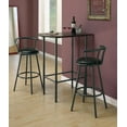 thumbnail image 2 of Monarch Specialties Home Bar, Bar Table, Bar Height, Pub, 36" Rectangular, Small, Kitchen, Metal, Laminate, Brown, Black, Contemporary, Modern, 2 of 2