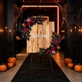 thumbnail image 4 of 2-Piece 25.59 Inch Gothic Dark Red and Black Artificial Flower Swags for Halloween Wedding Welcome Sign, Silk Rose Floral Arch Decor, 4 of 7